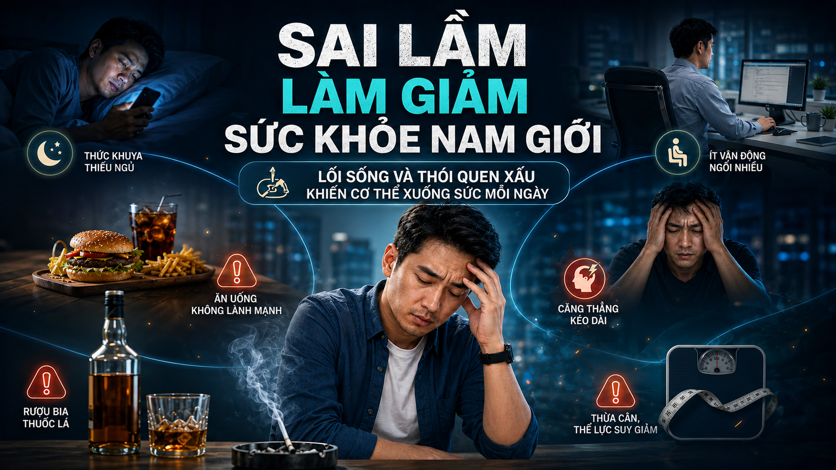 Sai lầm làm giảm sức khỏe nam giới