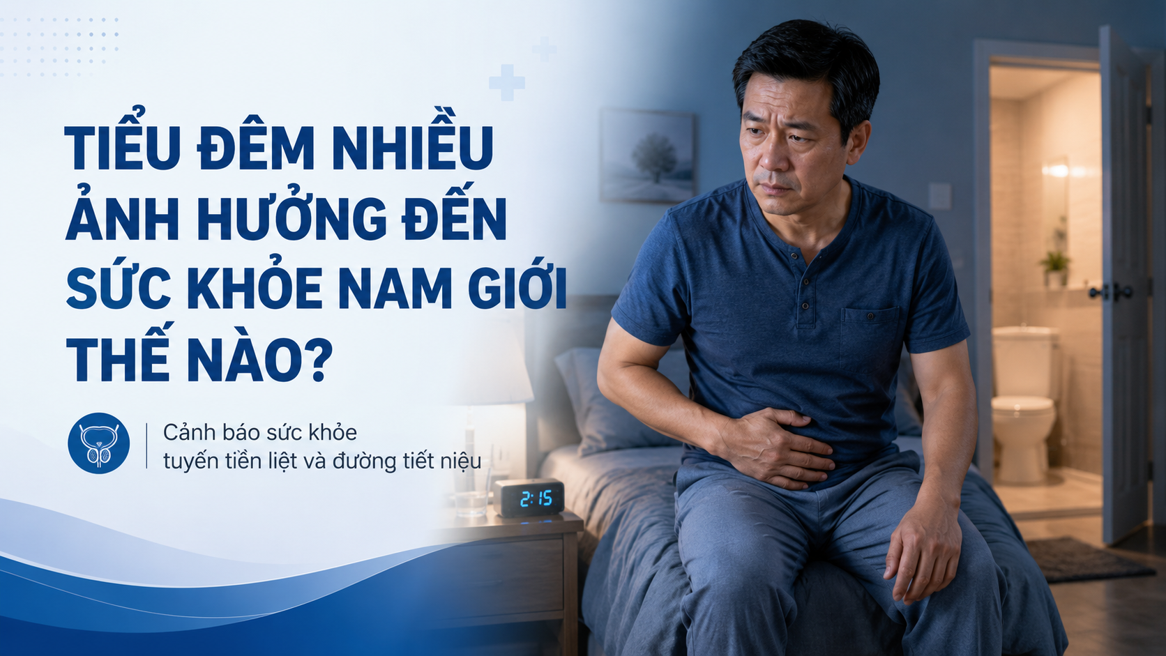 Tiểu đêm nhiều ở nam giới: Dấu hiệu nhỏ, nhưng ảnh hưởng không nhỏ đến sức khỏe